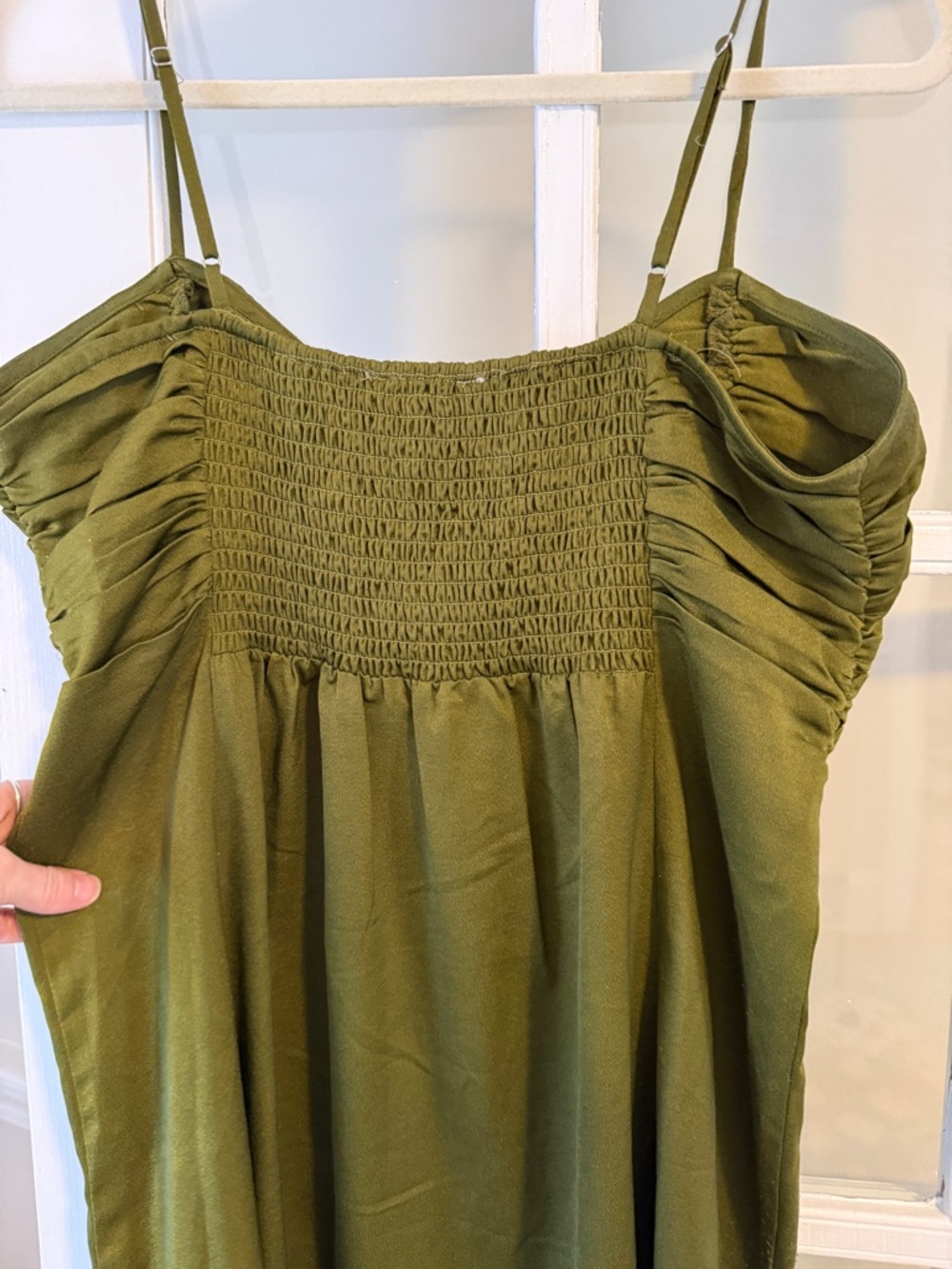 BCBGeneration Ruched Handkerchief Hem Midi Dress - Picture 7 of 8